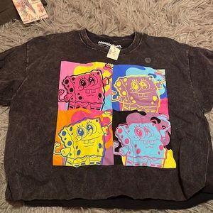 SpongeBob colorful graphic tee